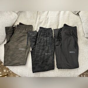 NOBULL Men’s Olive & Black Camo Jogger Pants Pack